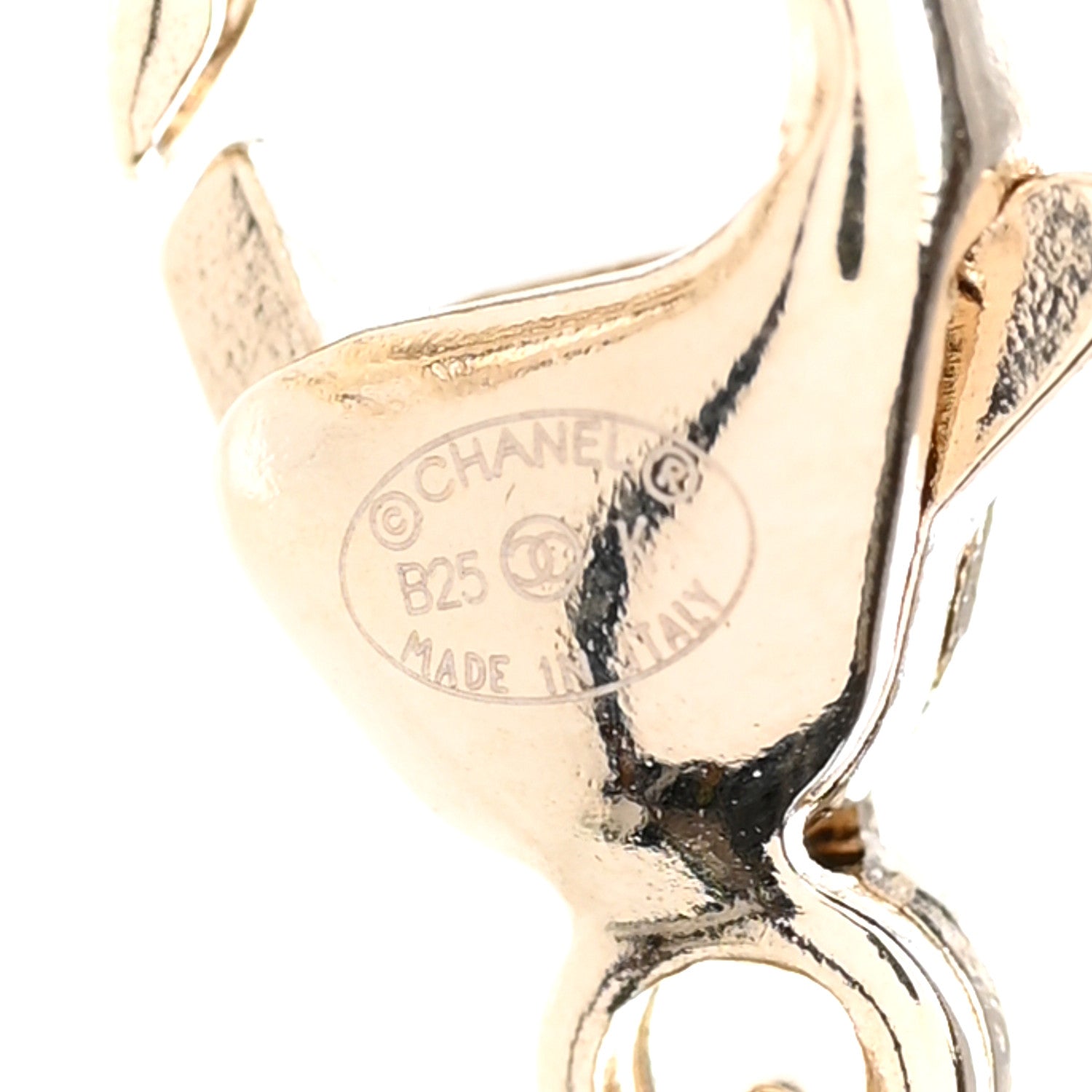 Chanel Crystal CC Bow Pendant Necklace Gold Silver 5 of 7