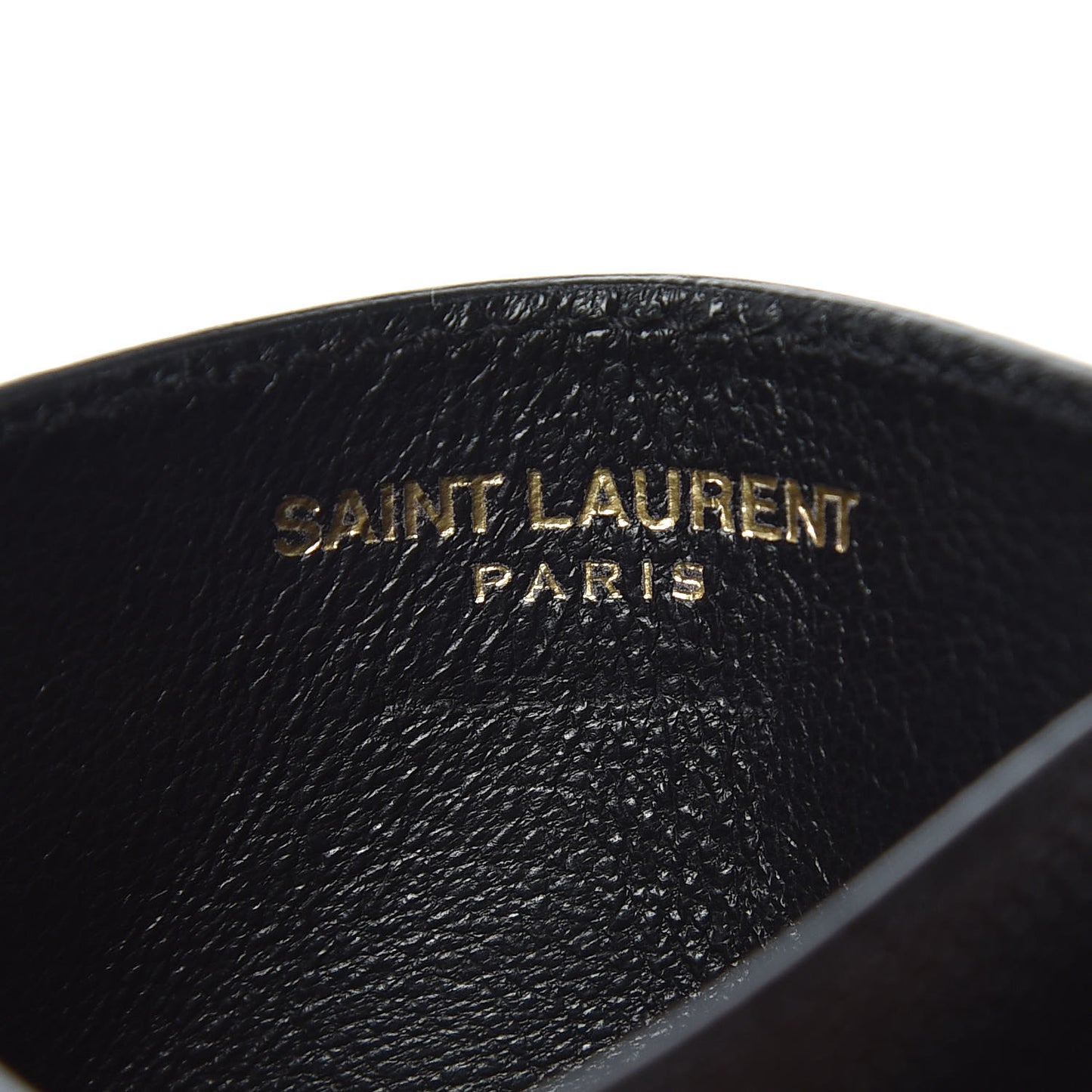 Grain De Poudre Matelasse Chevron Monogram Credit Card Case Black
