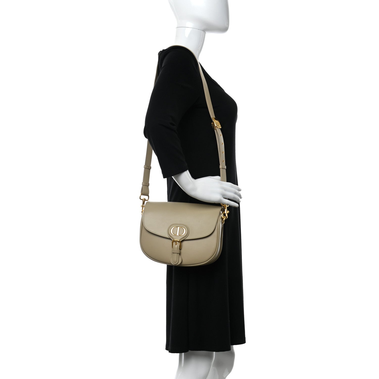 Christian Dior Box Calfskin Medium Bobby Flap Beige 2 of 12