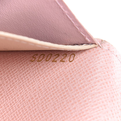 Louis Vuitton Damier Azur Emilie Wallet Rose Ballerine 10 of 10