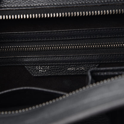 Celine Drummed Calfskin Mini Luggage Black 7 of 14