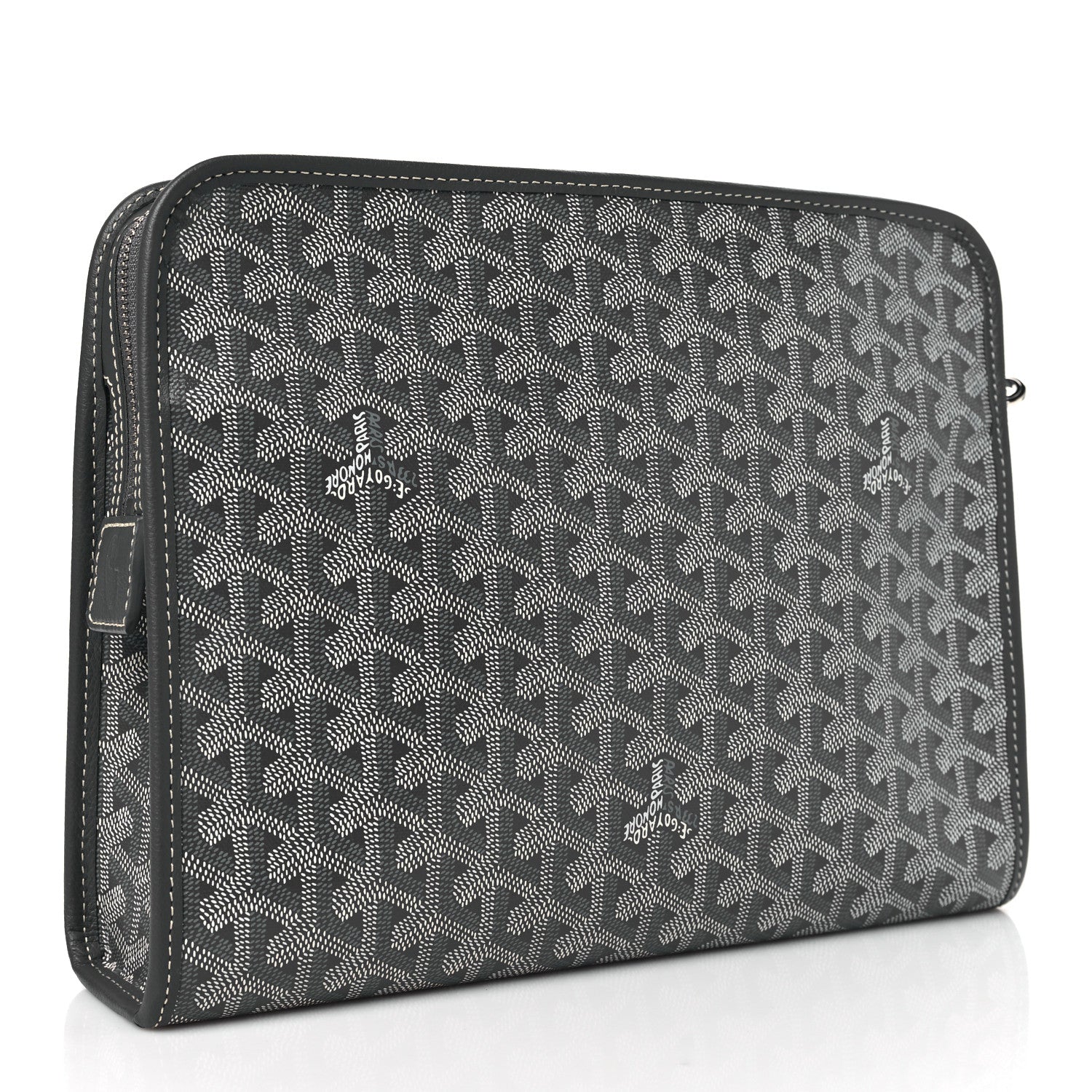 Goyard Goyardine Jouvence GM Toiletry Pouch Grey 3 of 9