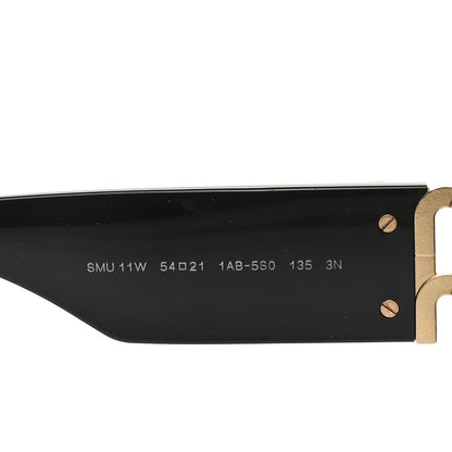 Miu Miu Acetate Oval Glimpse Sunglasses SMU11W Black 6 of 6