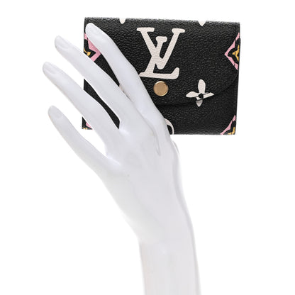 Louis Vuitton Monogram Giant Wild At Heart Rosalie Coin Purse Black 2 of 7