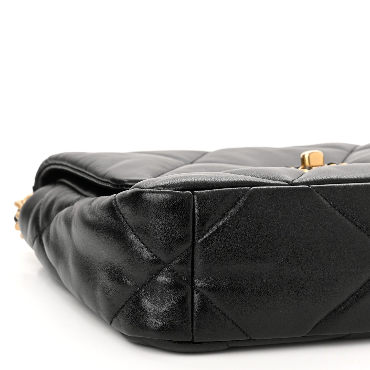 Lambskin Quilted Medium Chanel 19 Flap Black