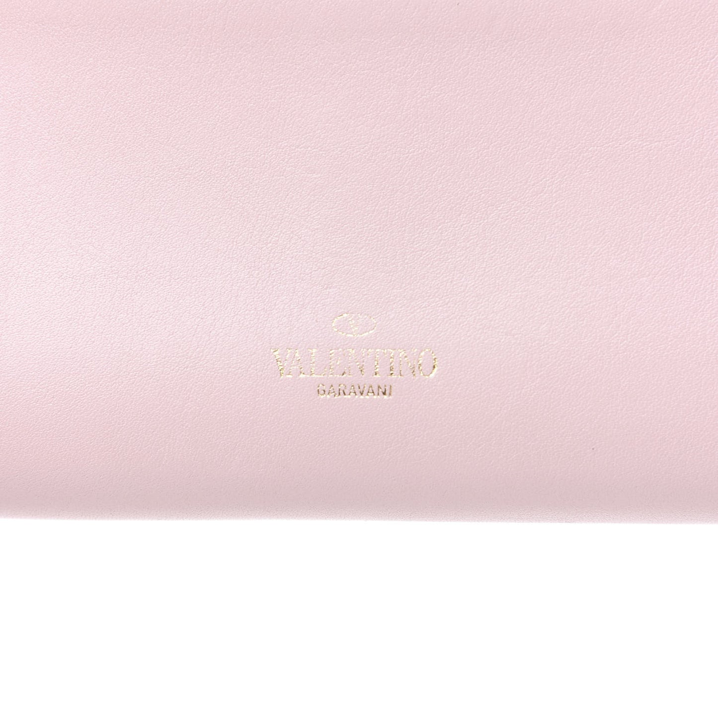 Calfskin Watercolor Rockstud Wristlet Wallet Rose Green Yellow Sky
