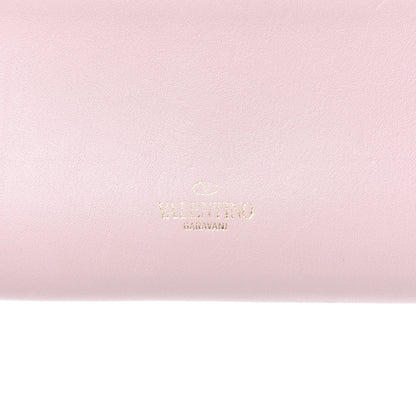 Valentino Garavani Calfskin Watercolor Rockstud Wristlet Wallet Rose Green Yellow Sky 10 of 11