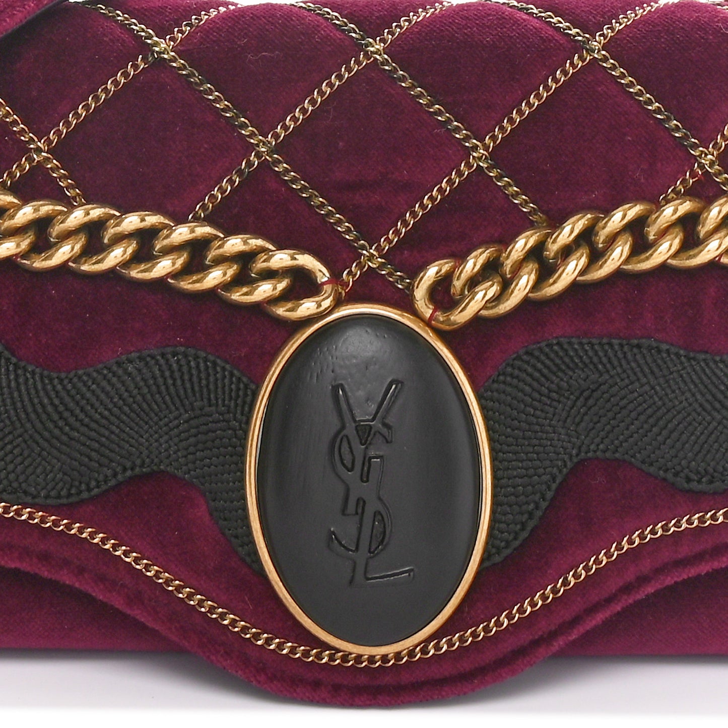 Velvet Luxembourg Clutch Burgundy