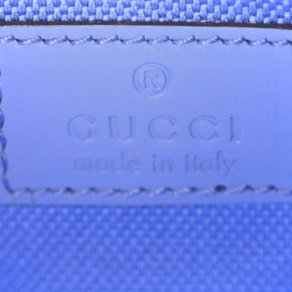 Gucci Calfskin Jumbo GG Embossed Super Mini Top Handle Bowler Bag Blue 6 of 10