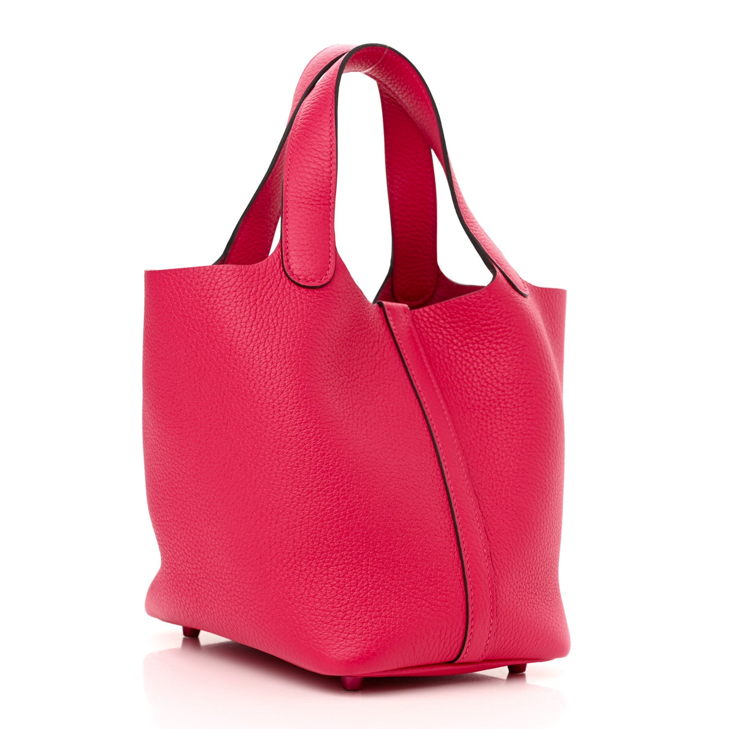 Hermes Taurillon Clemence Monochrome Picotin Lock 18 PM Rose Mexico 3 of 11