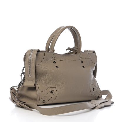Balenciaga Veau Grana Perforated Blackout Hardware S City Gris Cendre 2 of 9