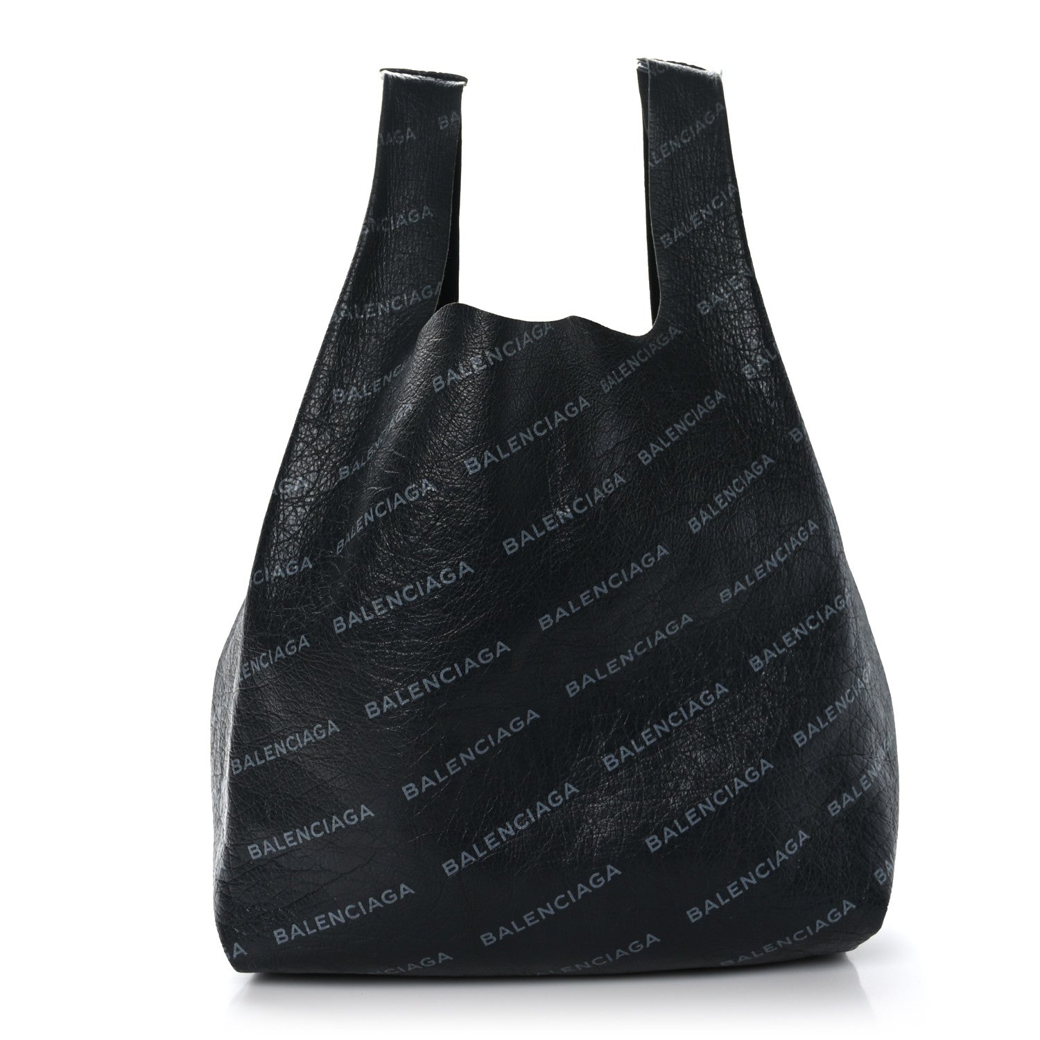 Balenciaga Agneau Arena Allover Logo Supermarket Shopper Gris Crayon 1 of 11
