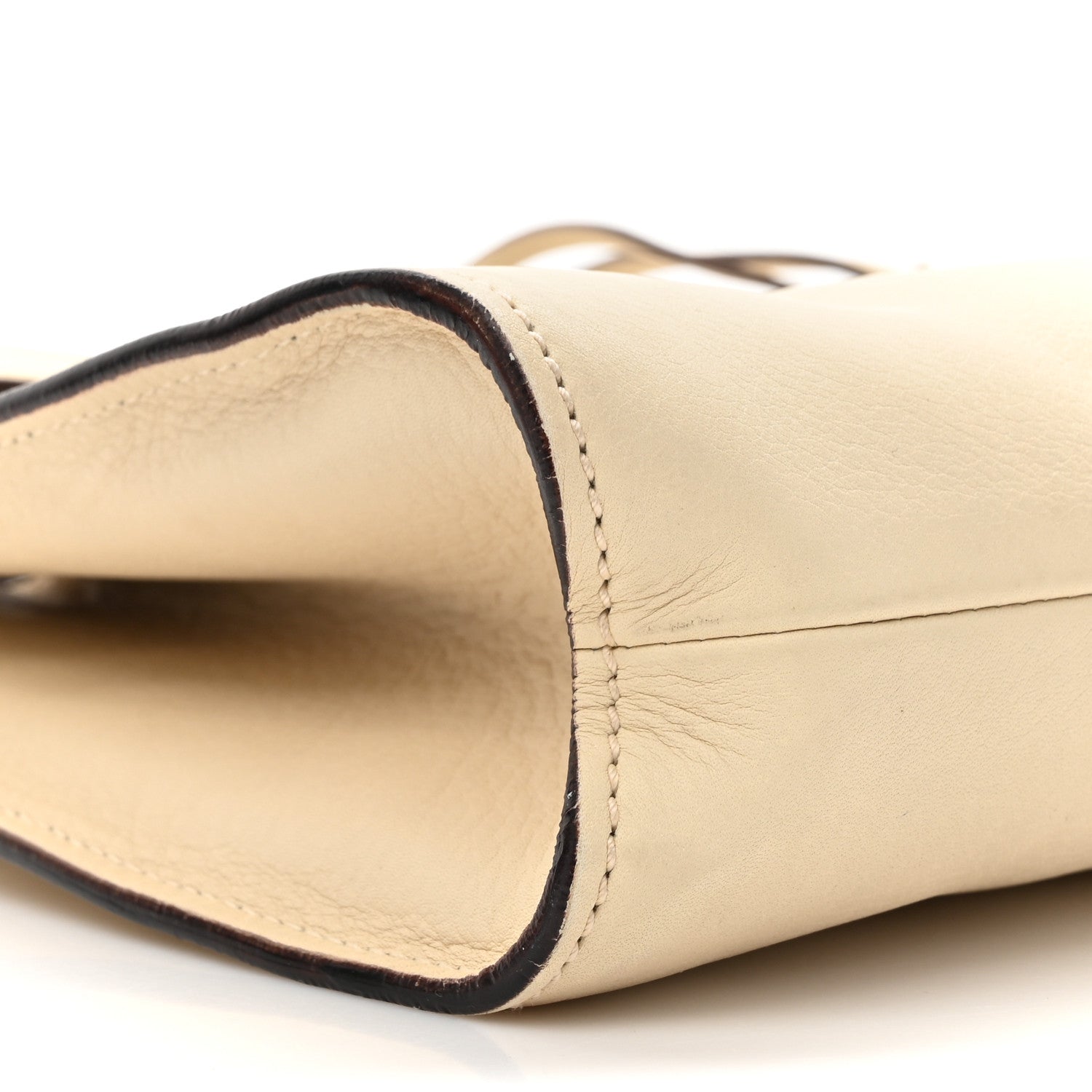 Gucci Calfskin Bamboo Top Handle Hobo Ivory 10 of 17
