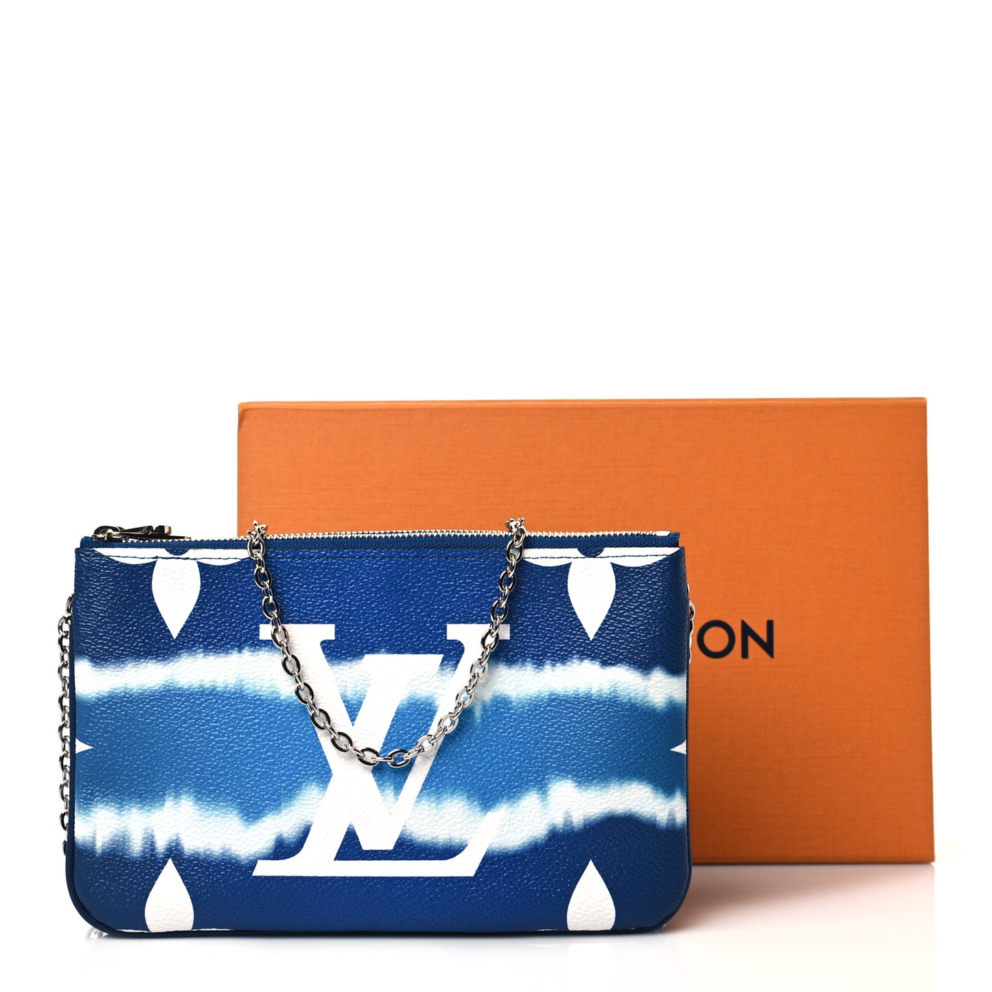 Monogram Giant Escale Double Zip Pochette Blue