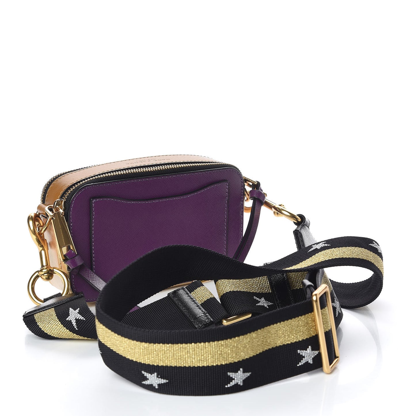 Saffino Small Snapshot Camera Bag Purple Gold