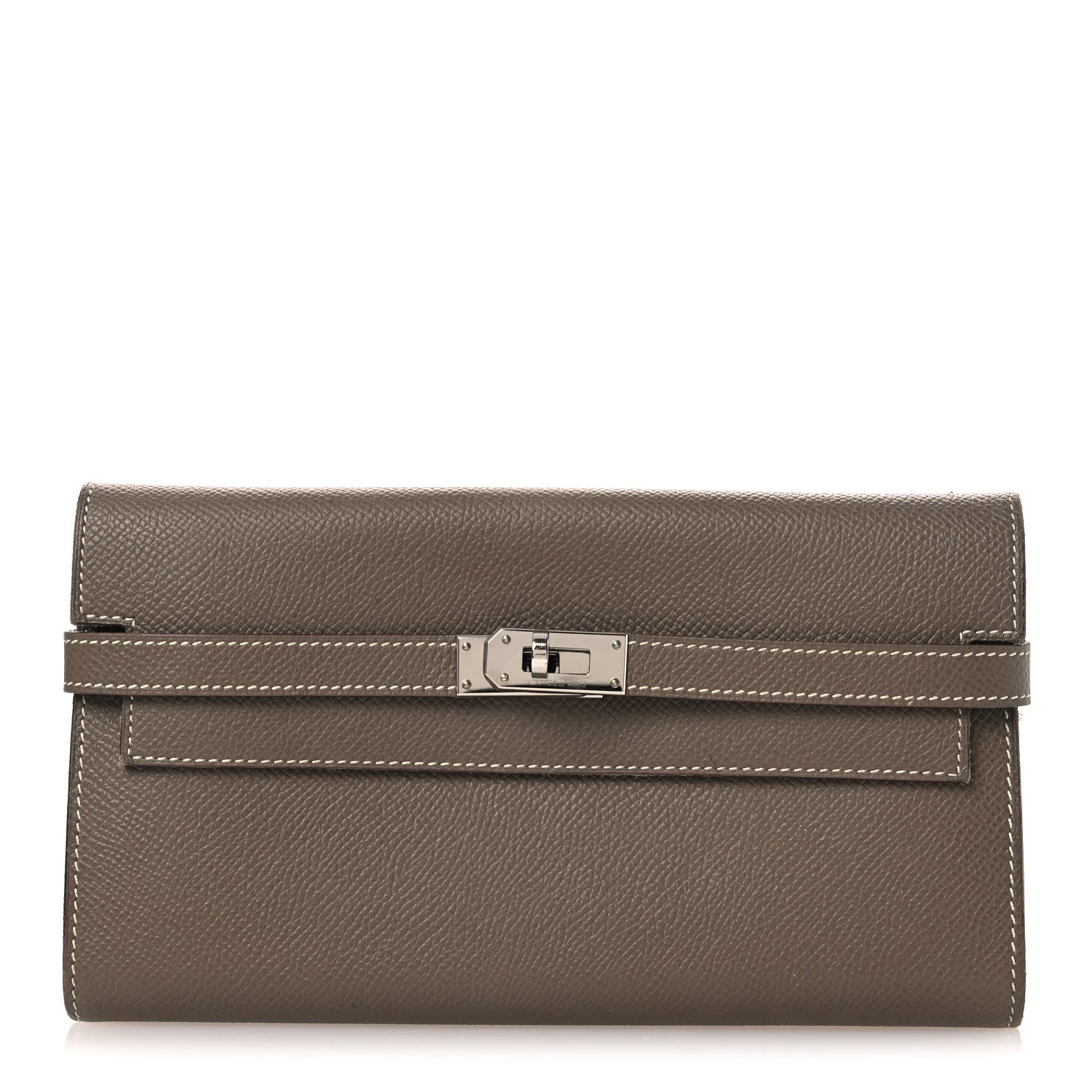Hermes Epsom Kelly Longue Wallet Etoupe 1 of 14