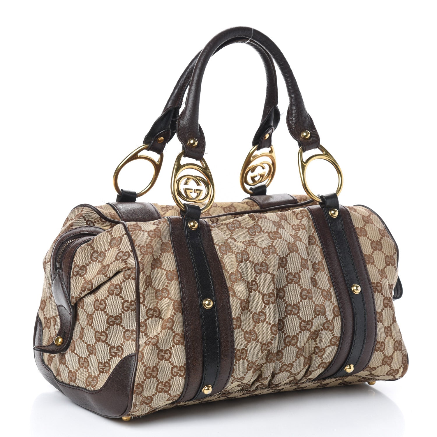 Gucci Monogram Medium Interlocking Icon Tote Dark Brown 3 of 10
