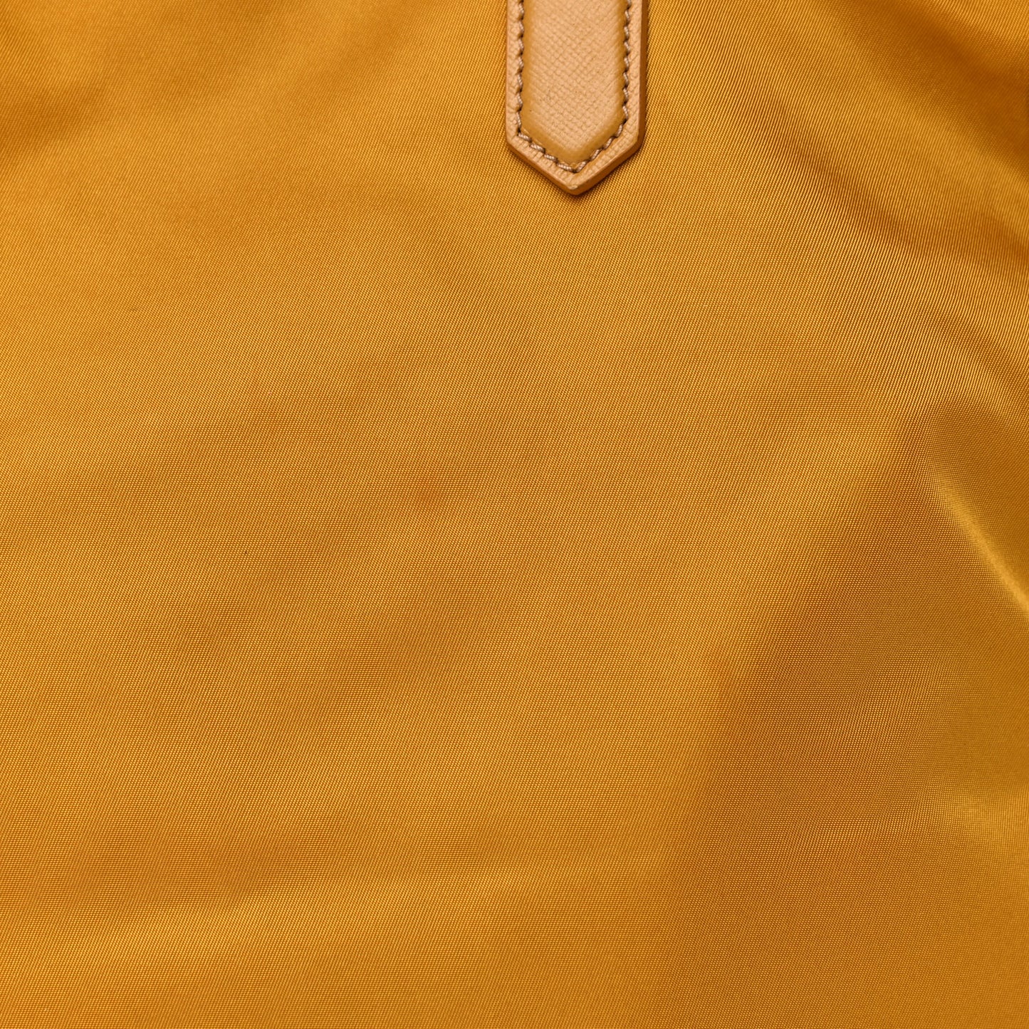 Tessuto Nylon Saffiano Shopping Tote Yellow