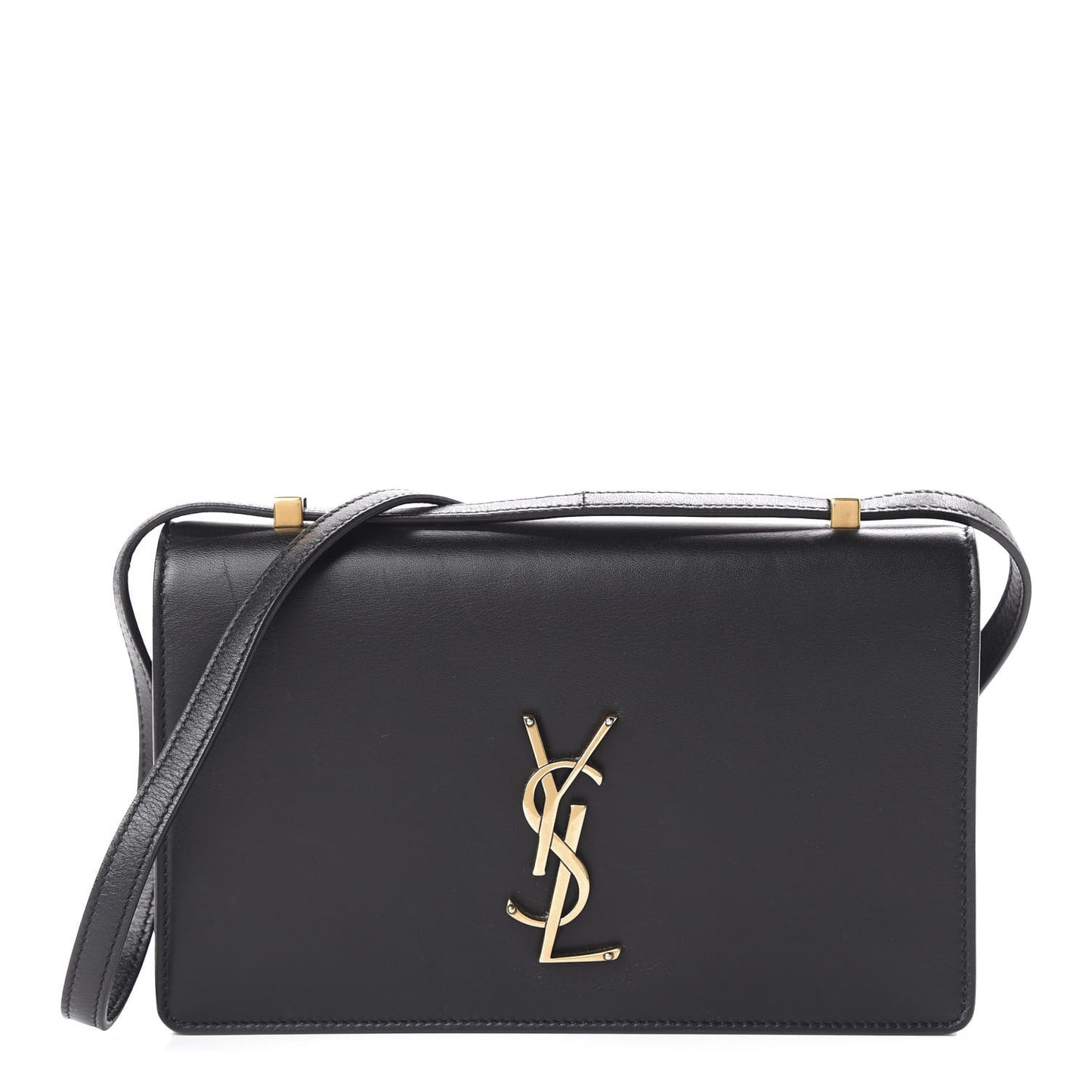 Calfskin Monogram Small Dylan Shoulder Bag Black