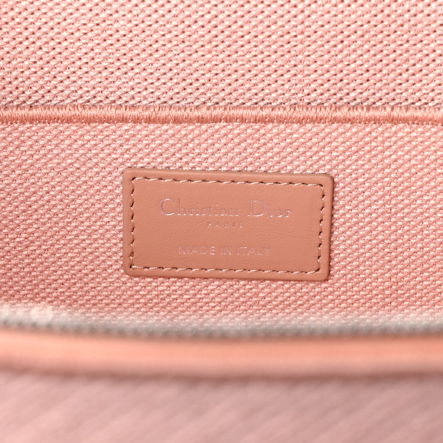 Christian Dior Canvas Embroidered Cannage Diortravel Vanity Case Bois de Rose 6 of 12