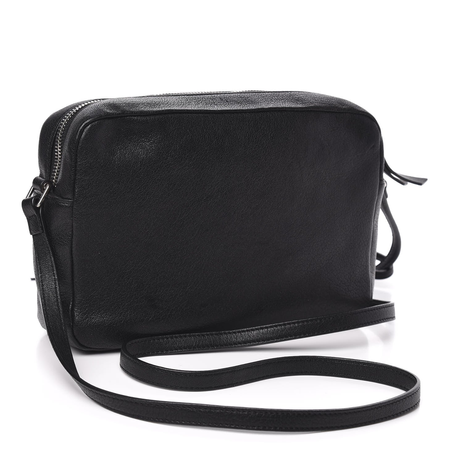 Saint Laurent Lambskin Monogram Small Lou Camera Bag Black 2 of 11