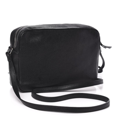 Saint Laurent Lambskin Monogram Small Lou Camera Bag Black 2 of 11