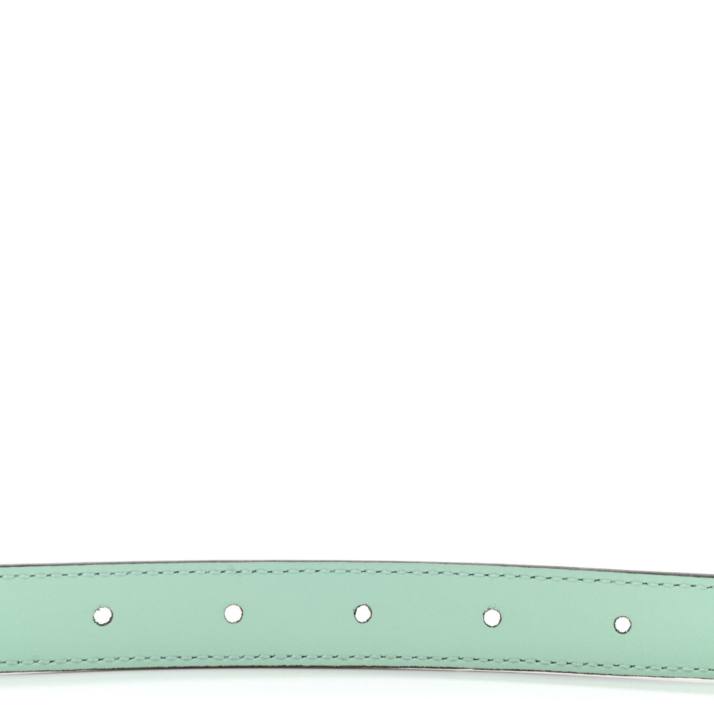 Moon Calfskin Palladium Double G 20mm Belt 80 32 Water Green