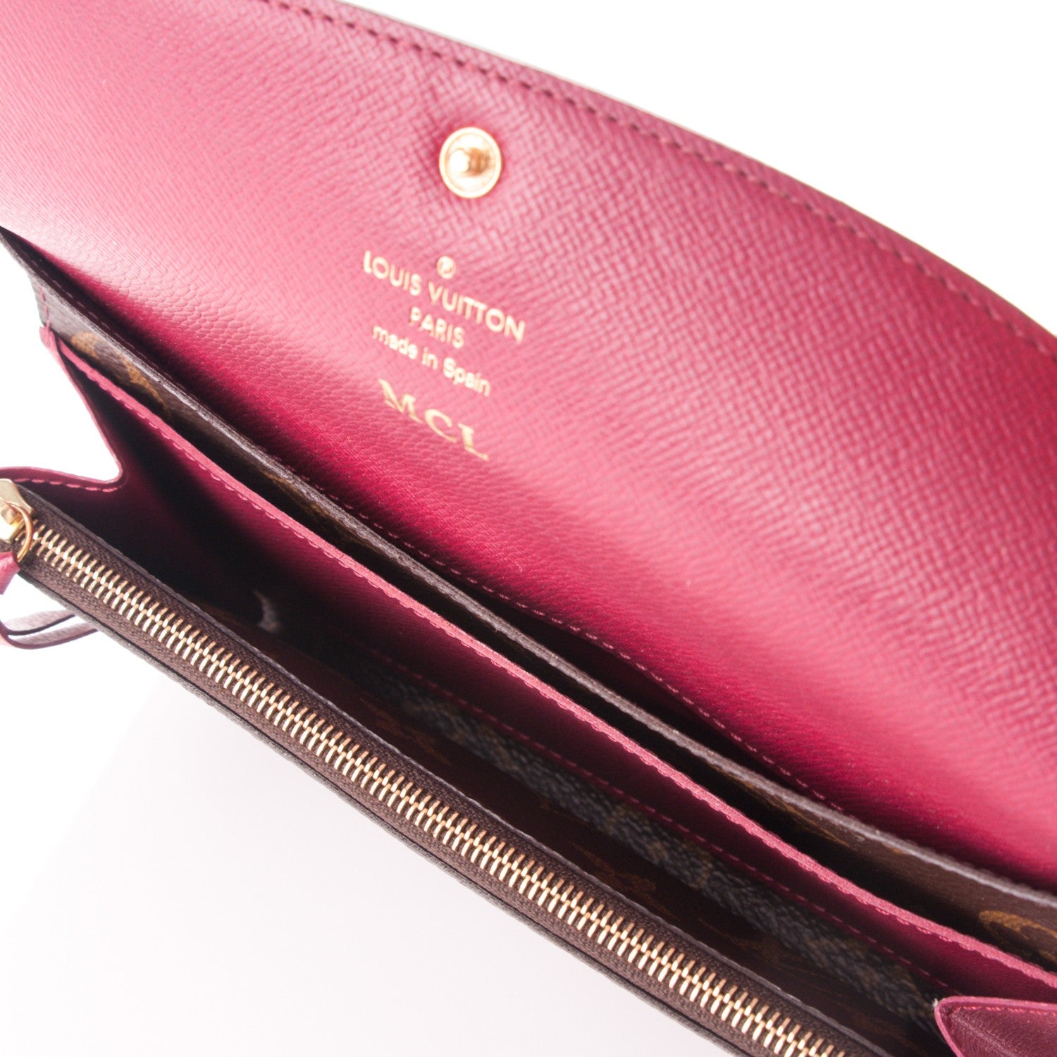 Louis Vuitton Monogram Emilie Wallet Fuchsia 5 of 7