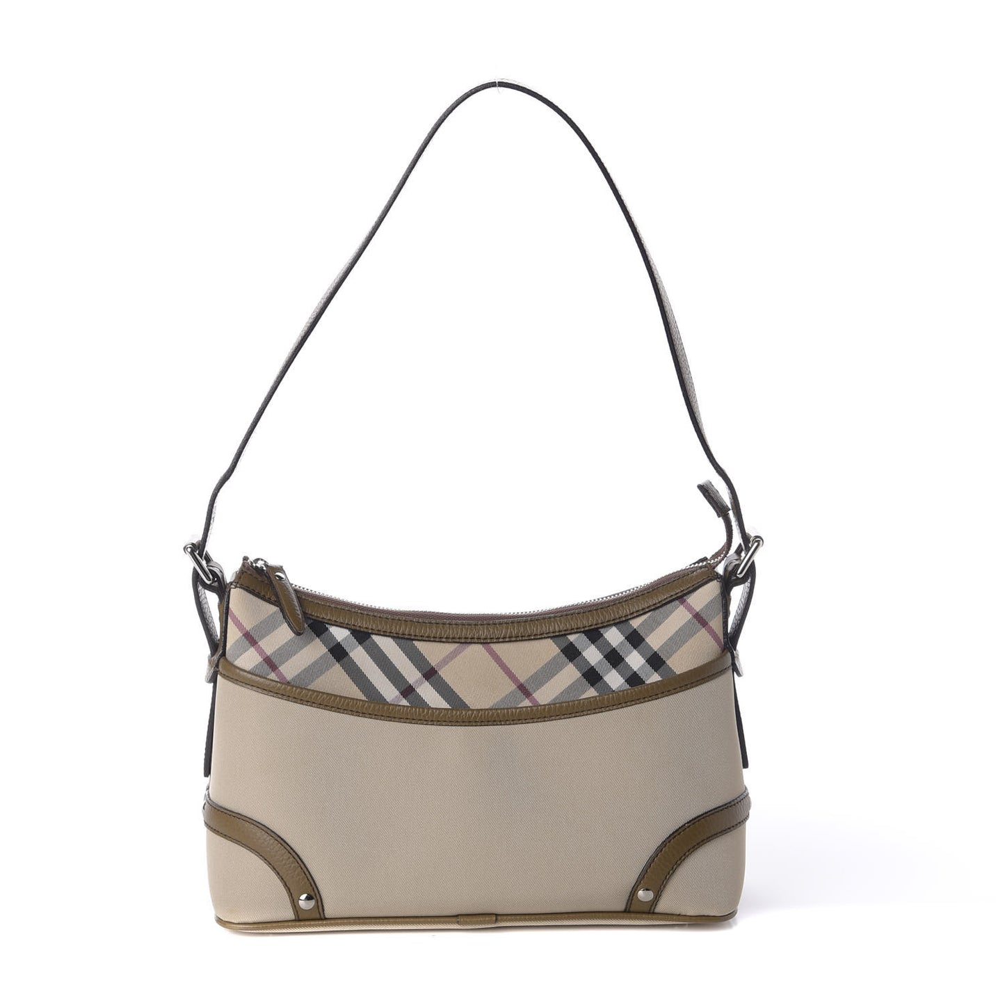 Canvas Nova Check Shoulder Bag Beige