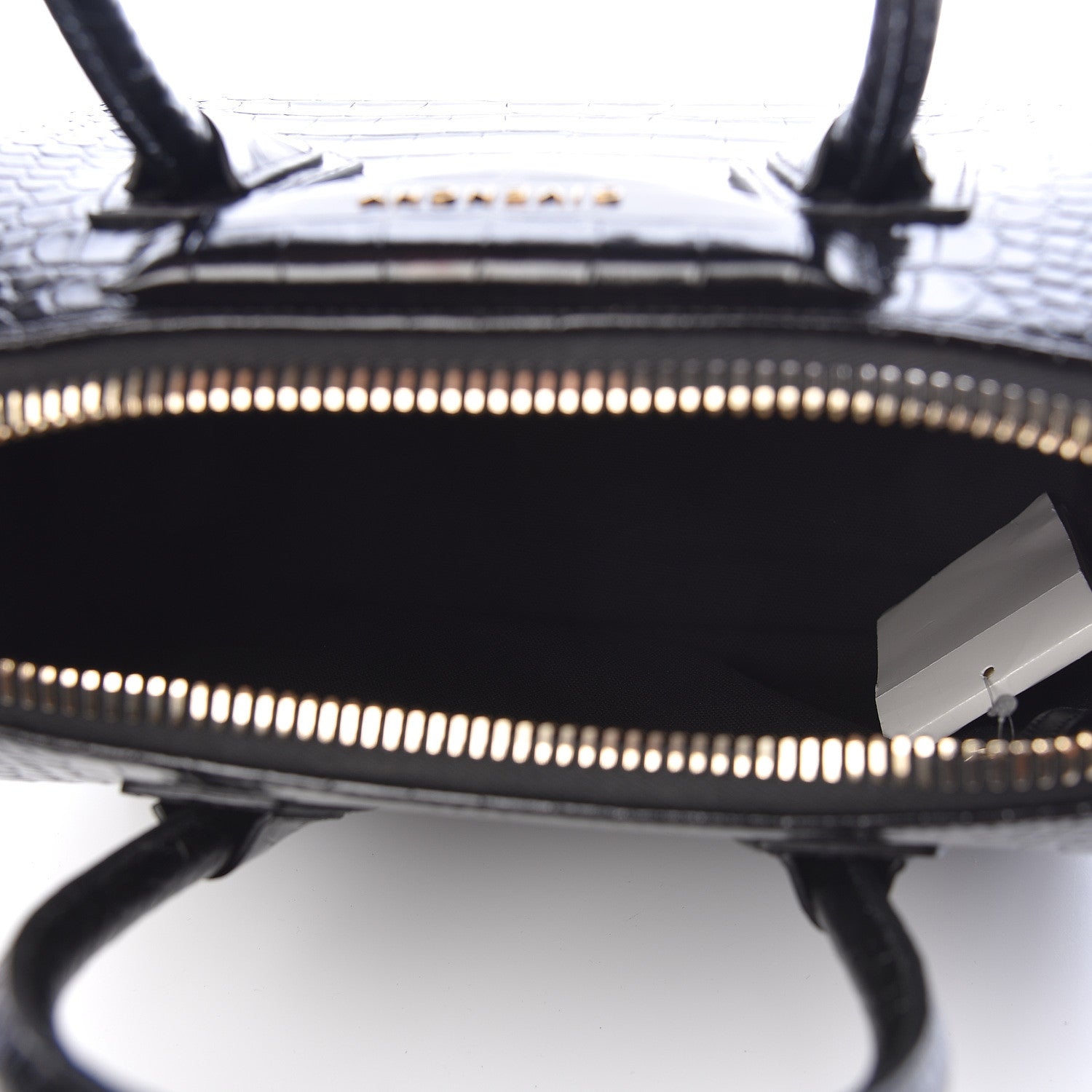 Givenchy Calfskin Crocodile Embossed Small Antigona Black 5 of 10