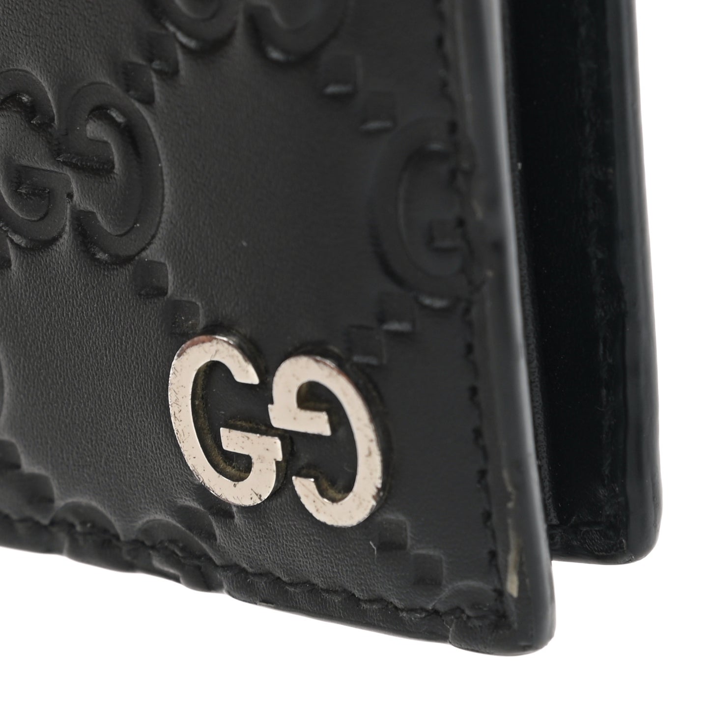 Guccissima Signature Dorian Bi-Fold Wallet Black