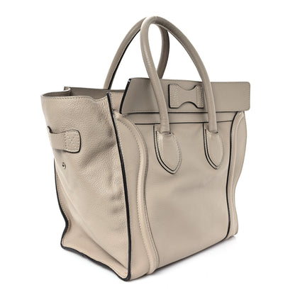 Celine Pebbled Calfskin Mini Luggage Dune 3 of 11