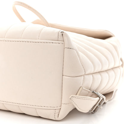 Saint Laurent Calfskin Y Quilted Monogram Small Loulou Backpack Cream Souffle 10 of 18