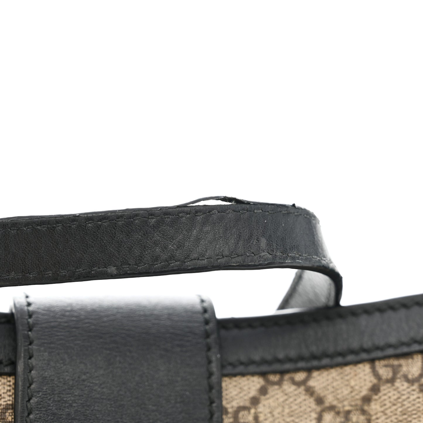 GG Supreme Monogram Medium Padlock Tote Black
