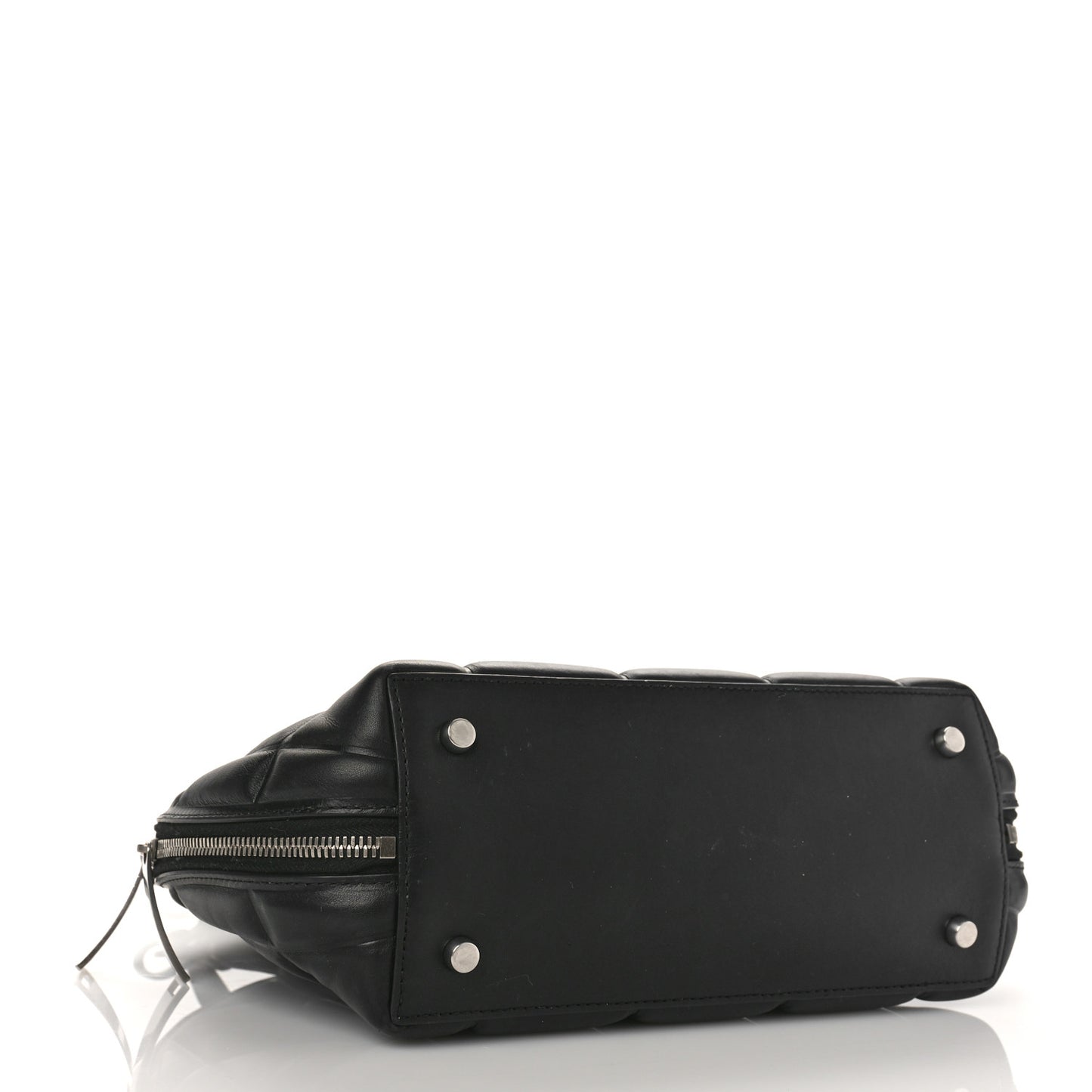 Butter Calfskin Small Padded Swoop Black