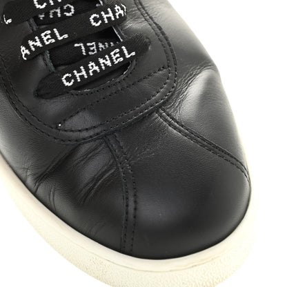 Chanel Calfskin CC Womens Sneakers 40 Black 16 of 17