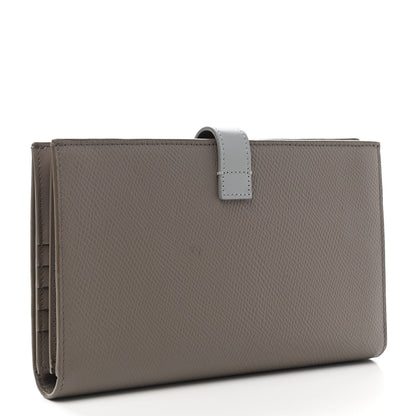 Celine Grained Calfskin Large Multifunction Strap Wallet Pebble Mineral 3 of 10