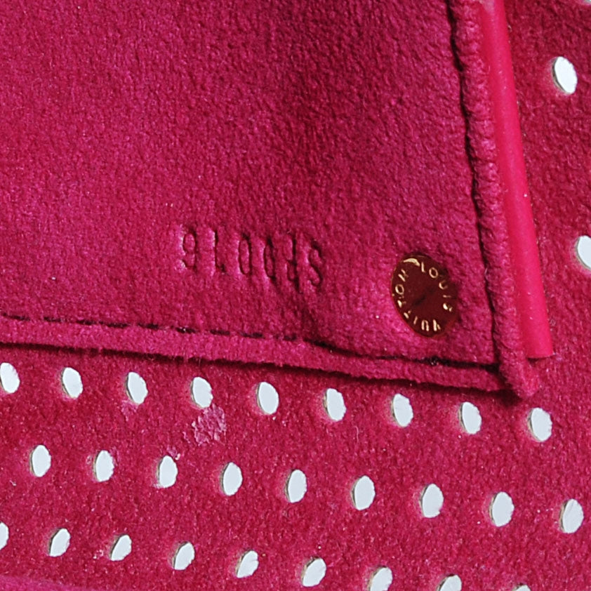 Monogram Perforated Speedy 30 Fuchsia