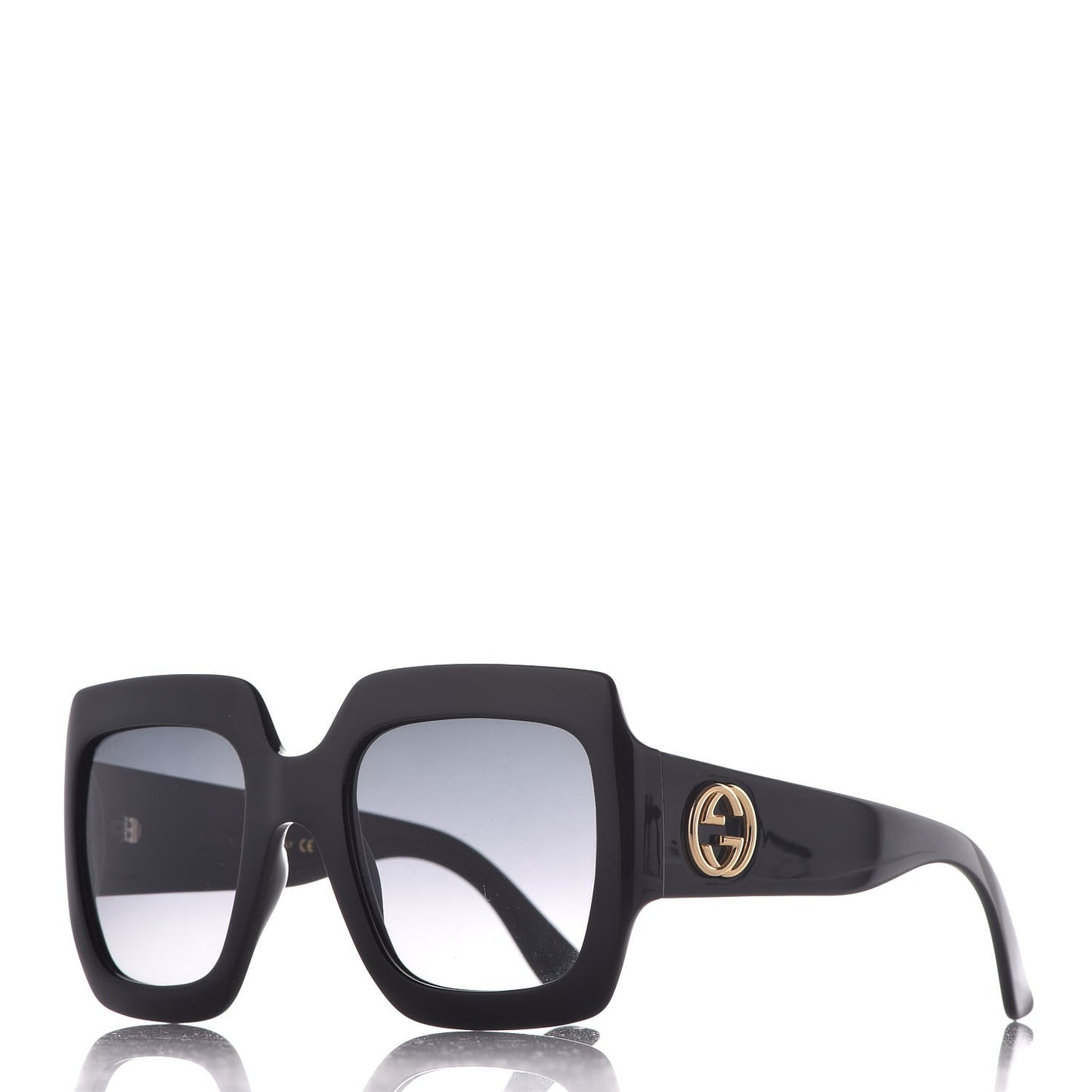 Acetate Square Frame Sunglasses GG0053S Black