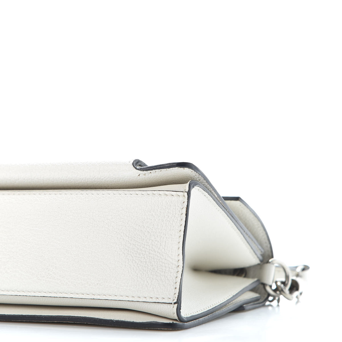 Goatskin Small GV3 Shoulder Bag White