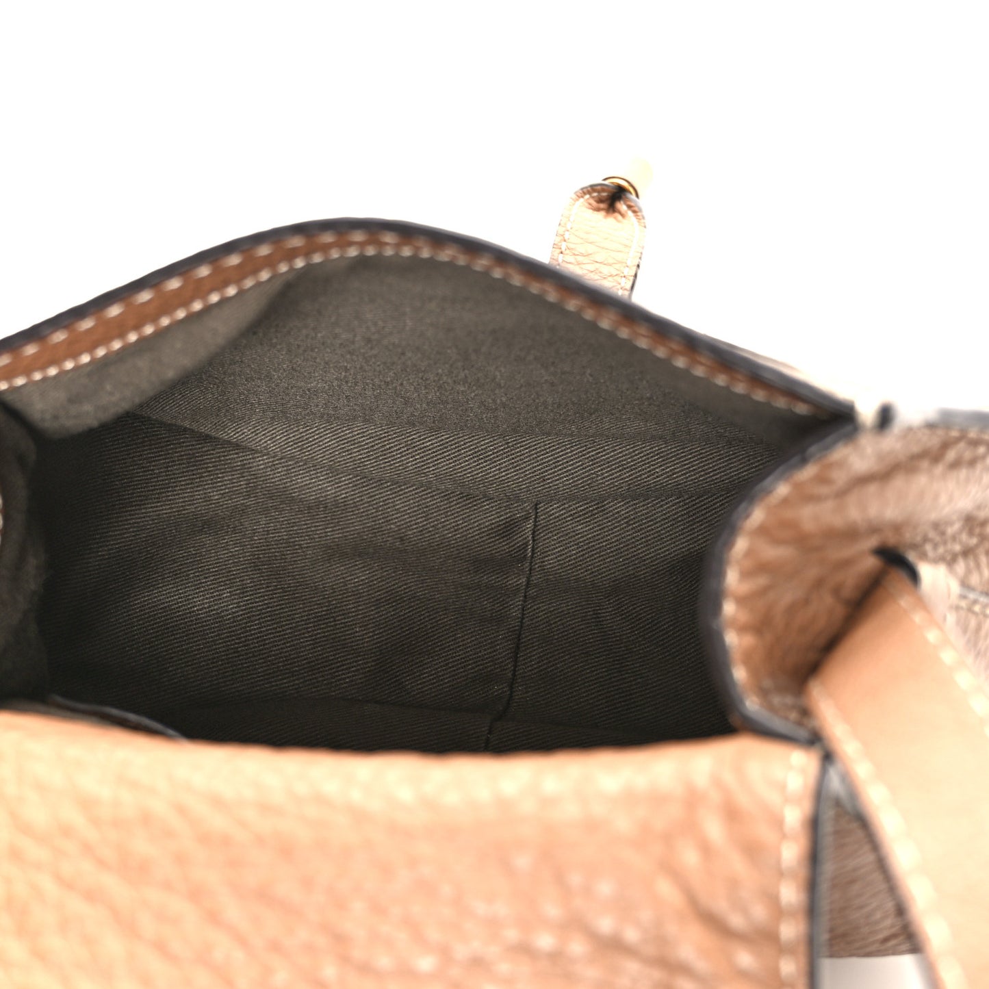 Calfskin Mini Marcie Round Crossbody Bag Nut