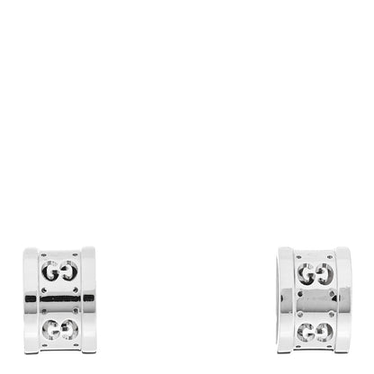 Gucci 18K White Gold Icon Twirl Earrings 1 of 5