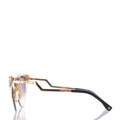 Fendi Metal Iridia Cat Eye Sunglasses FF 0041/S Gold 3 of 7