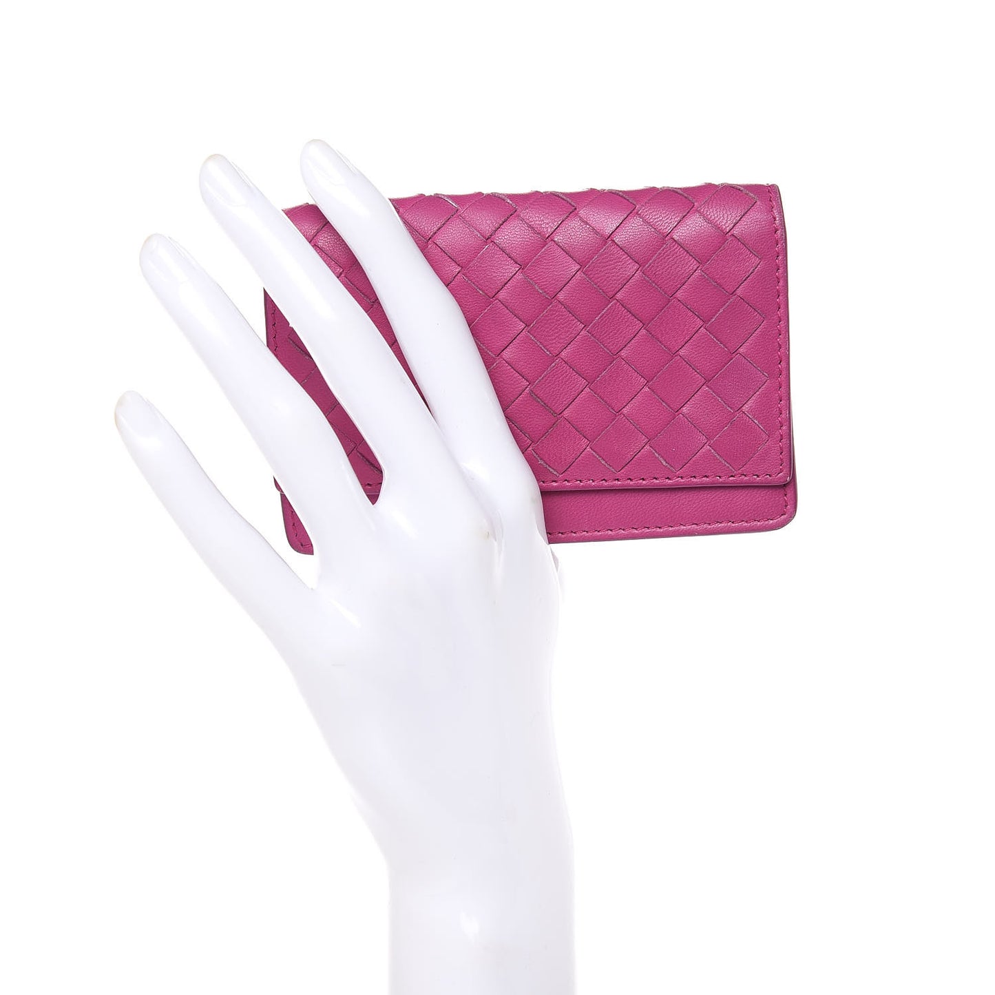 Nappa Intrecciato Card Holder Ametista