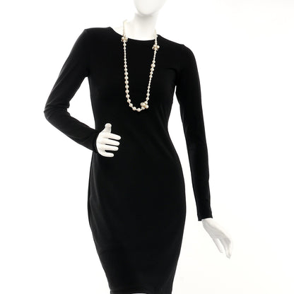 Chanel Pearl Cluster CC Long Necklace Gold 2 of 7