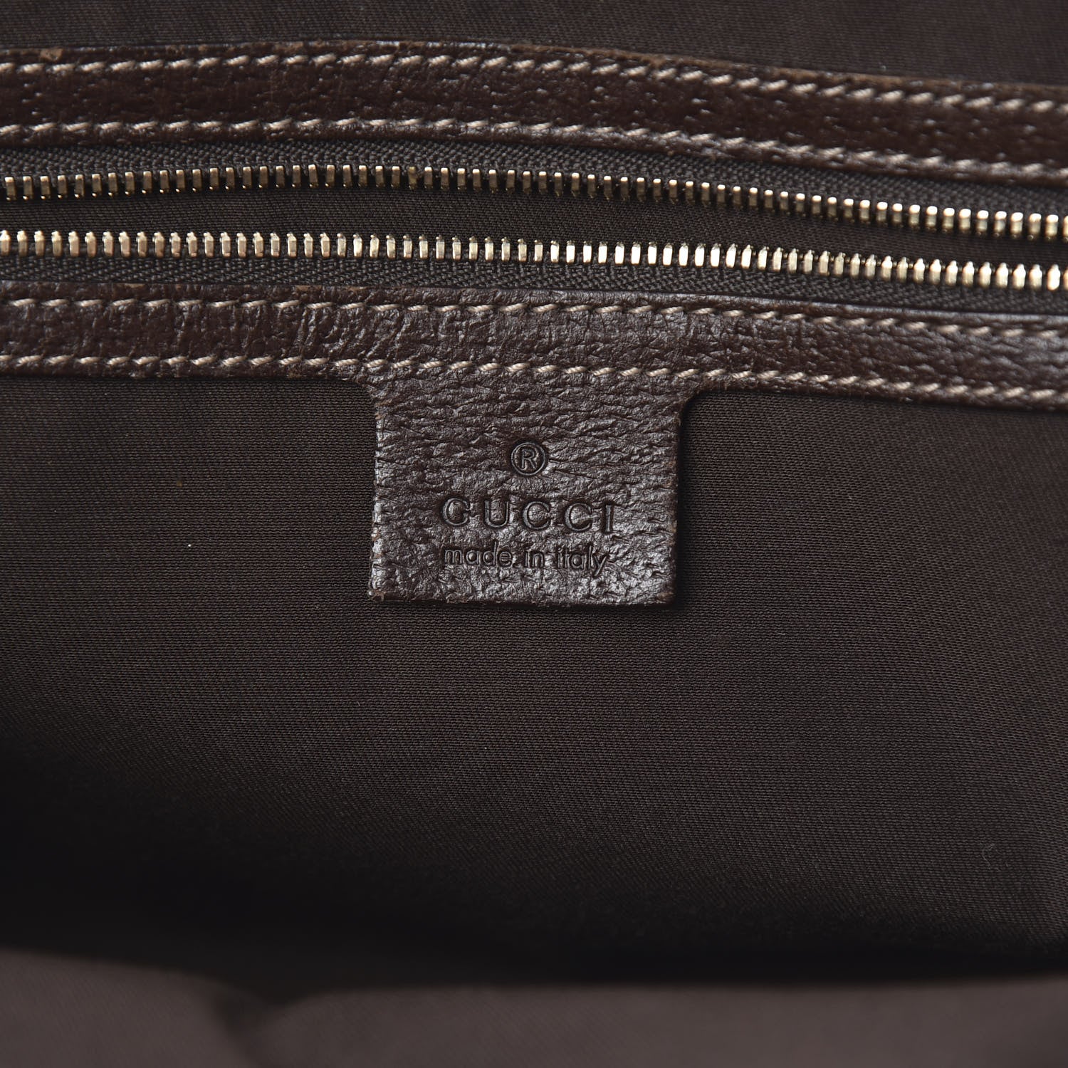 Gucci Monogram Bamboo Boston Dark Brown 6 of 13