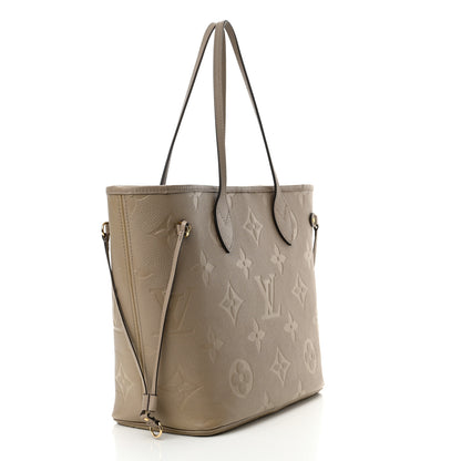 Louis Vuitton Empreinte Monogram Giant Neverfull MM Tourterelle 4 of 12