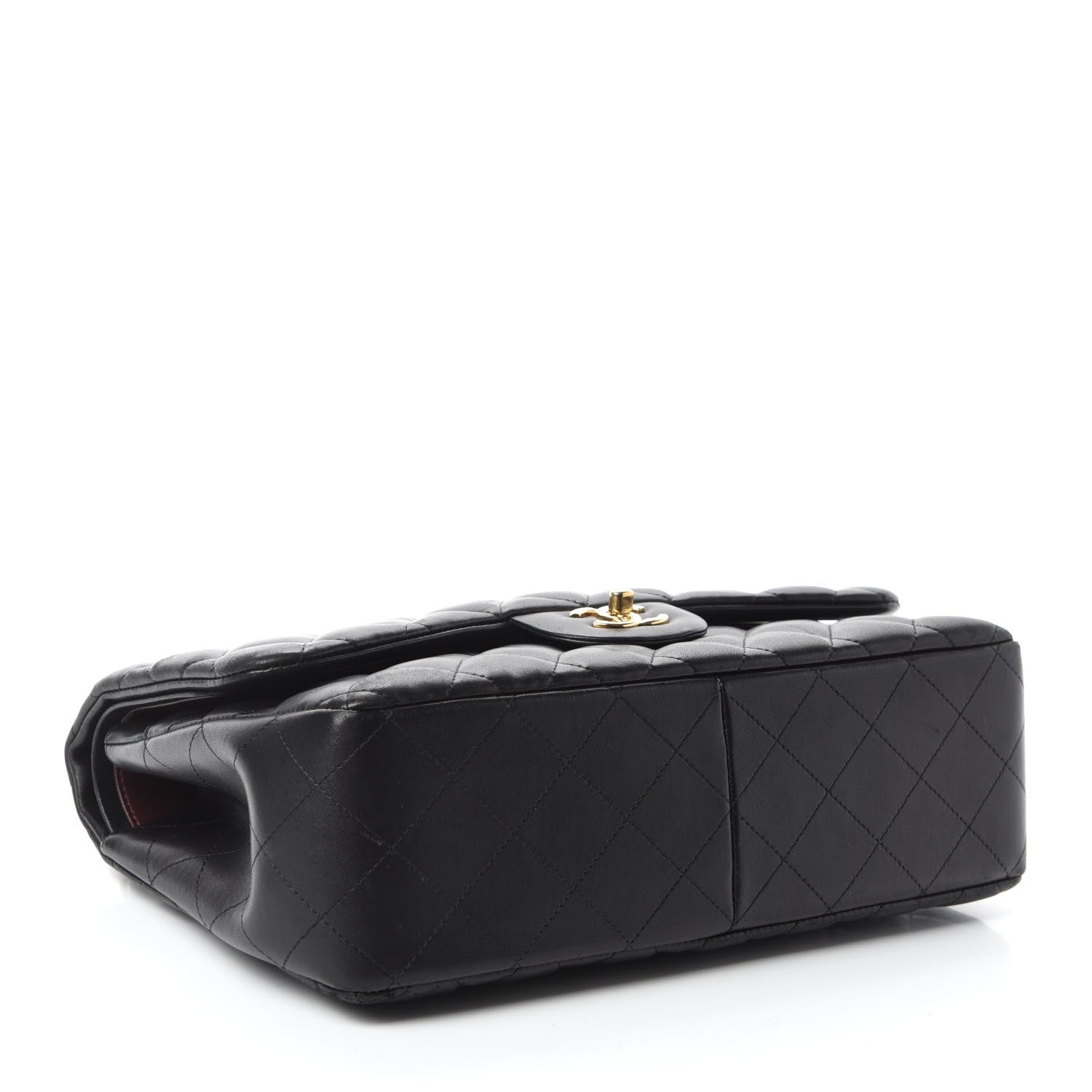 Chanel Lambskin Quilted Jumbo Double Flap Black 4 of 16