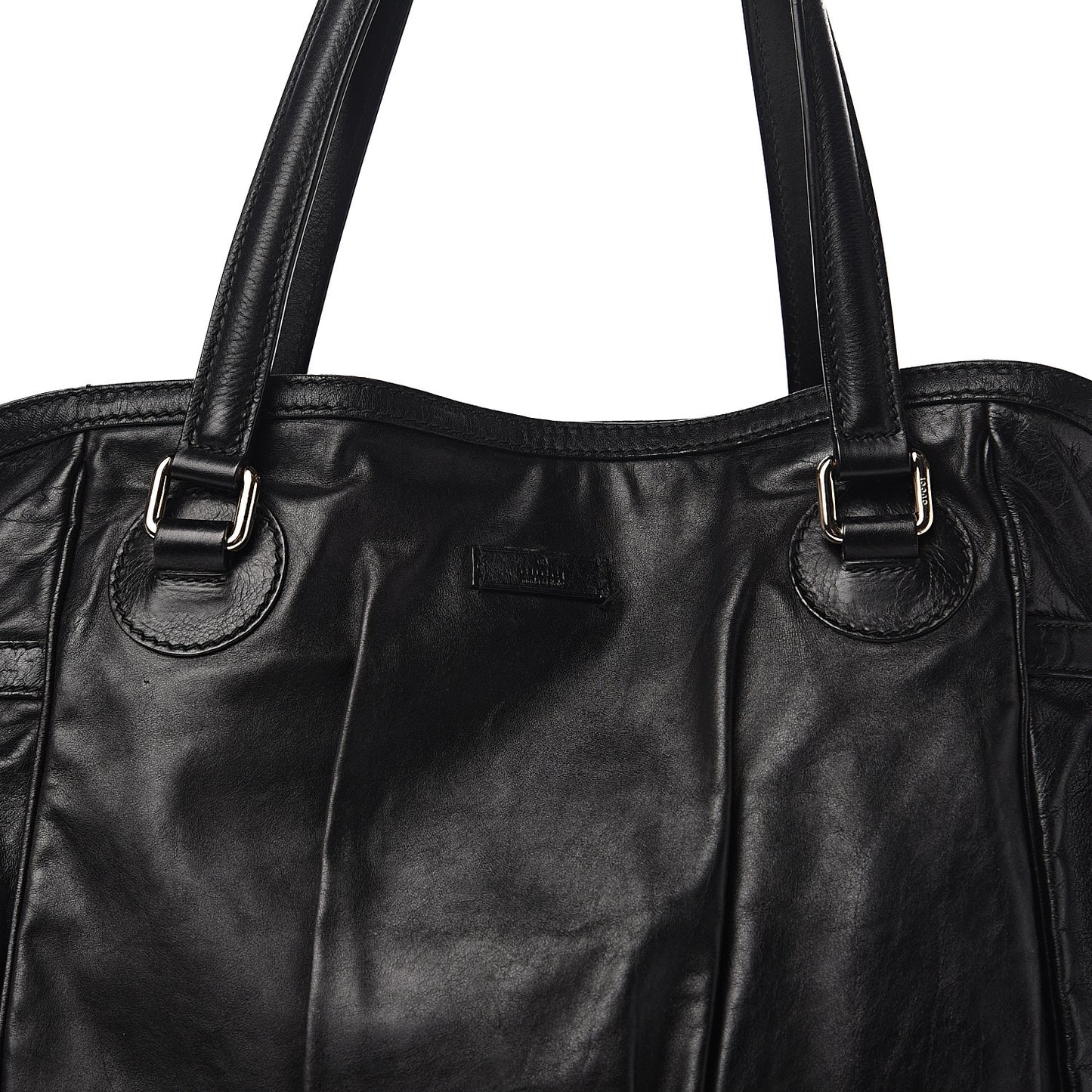 Calfskin Guccissima Full Moon Tote Black