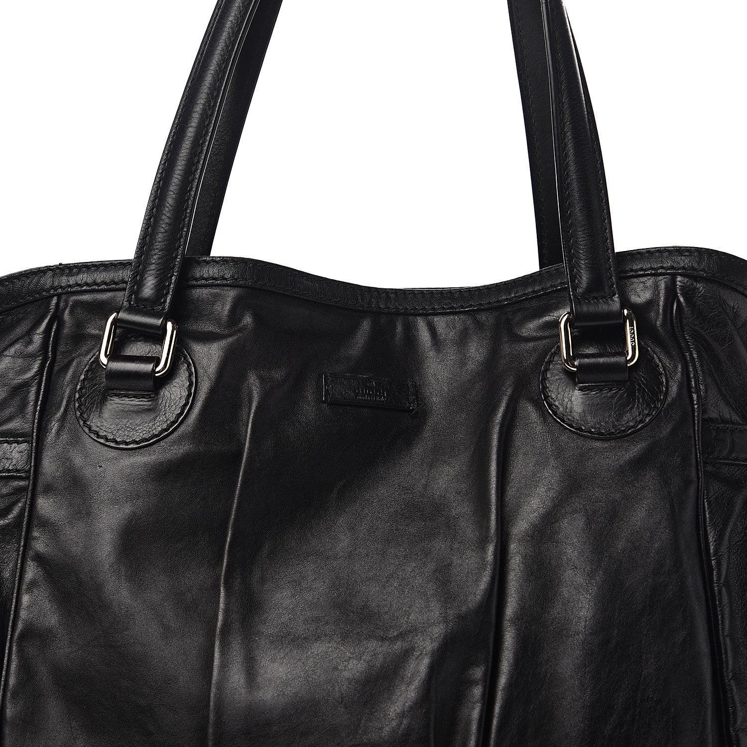 Gucci Calfskin Guccissima Full Moon Tote Black 11 of 11